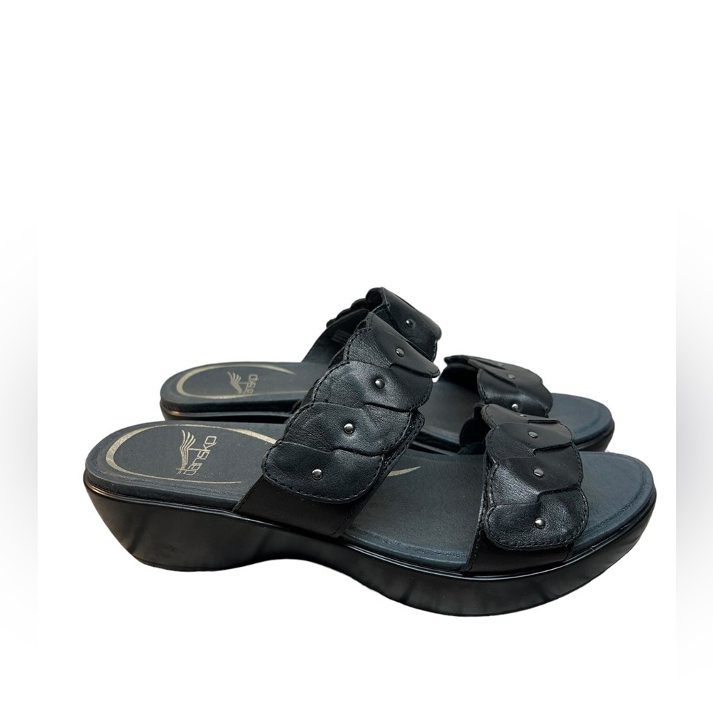 Dansko Black Dee Dress Sandals Women’s 38 - Picture 1 of 5